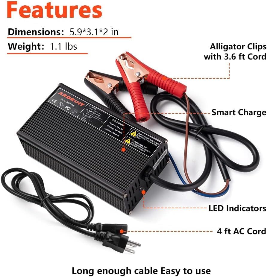 14.6V 8A LiFePO4 Battery Charger
