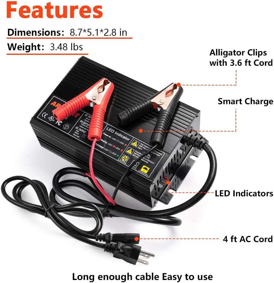 24V 20A LifePO4 Battery Charger