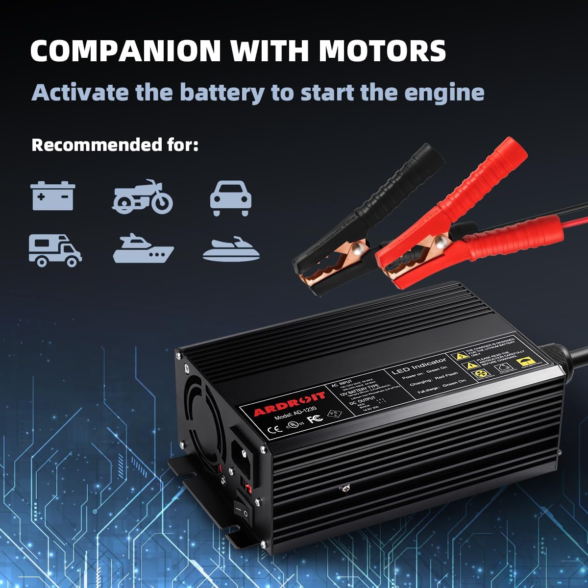 14.6V 30A LiFePO4 Battery Charger