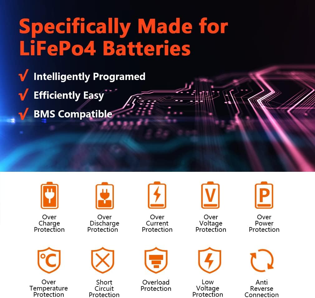 24V 20A LifePO4 Battery Charger